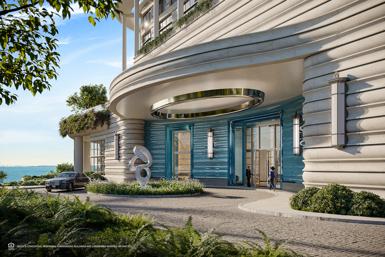 Puerta Cochera en torre Astor